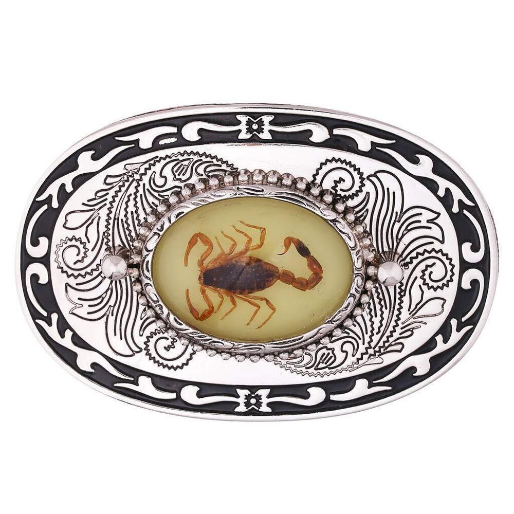 1744 Western Belt Buckle, Unique Luminous Stone Native American White 3D
